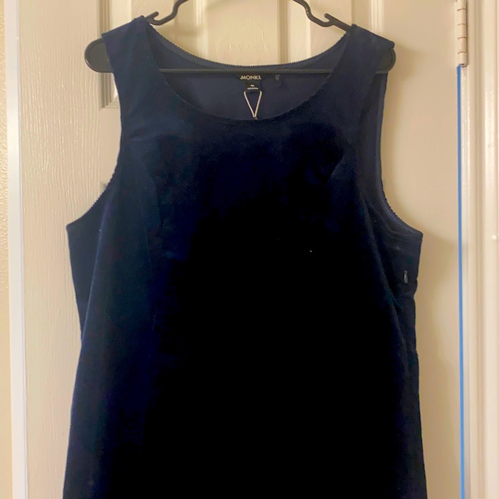 Monki Corduroy Dark Navy Dress